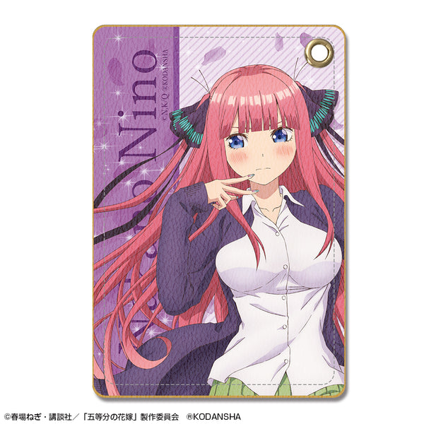 『五等分の花嫁』レザーパスケース デザイン02(中野二乃)